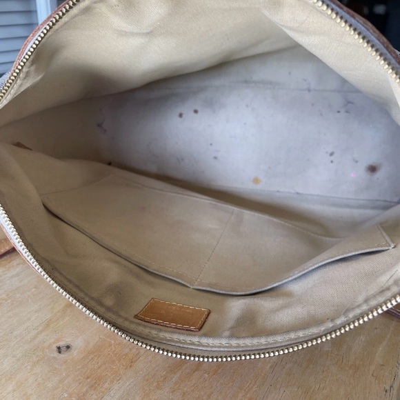 Louis Vuitton Siracusa MM Beige/Tan Damier Azur Shoulder Bag - Picture 8 of 9